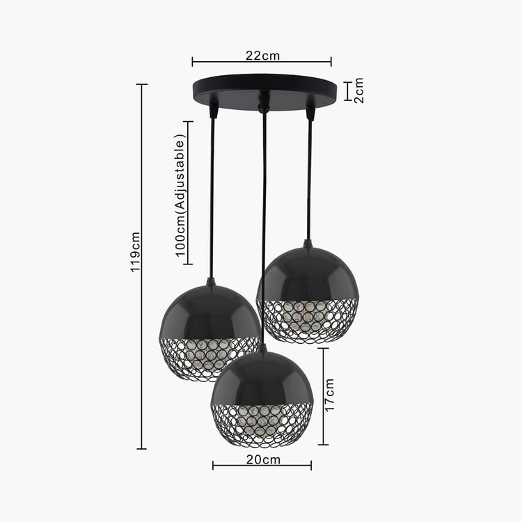 HOMESAKE Metal Cluster Ceiling Lamp