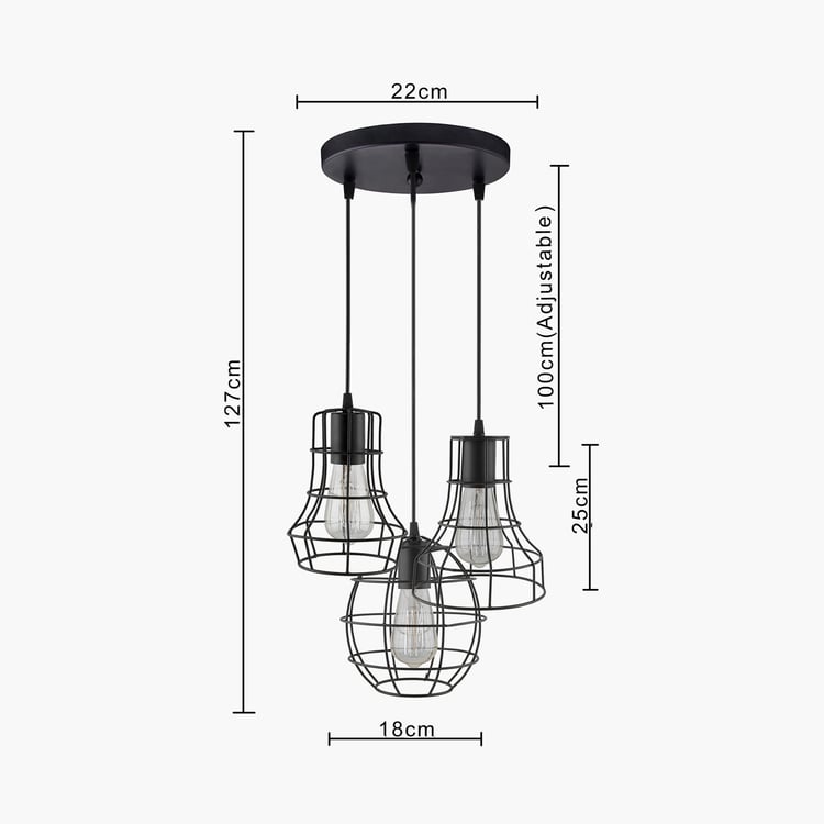 HOMESAKE Metal Cluster Ceiling Lamp