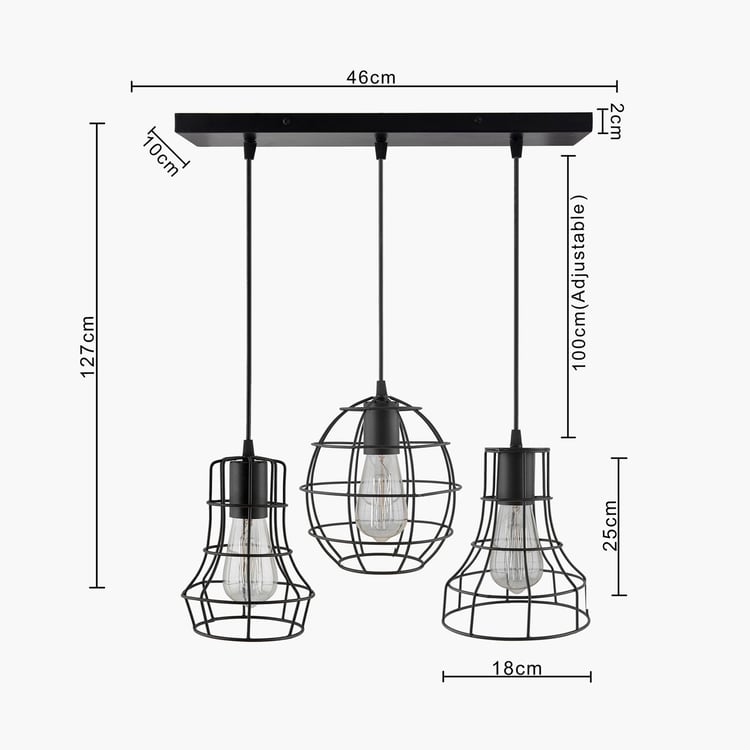 HOMESAKE Metal Cluster Ceiling Lamp