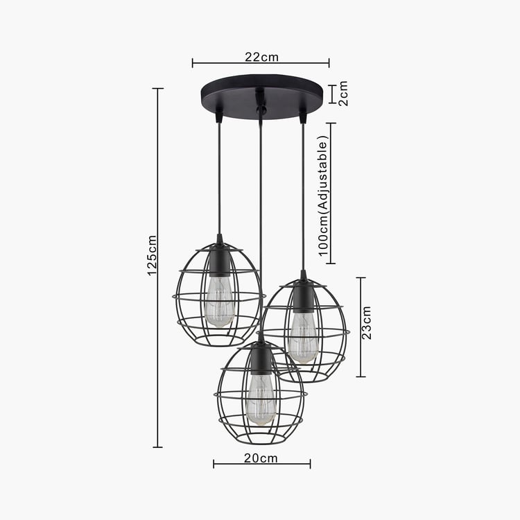 HOMESAKE Metal Cluster Ceiling Lamp