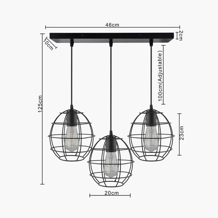 HOMESAKE Metal Cluster Ceiling Lamp