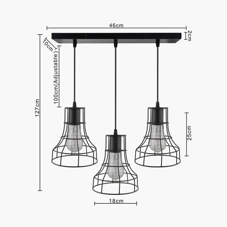 HOMESAKE Metal Cluster Ceiling Lamp