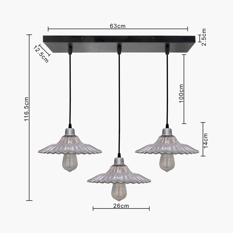 HOMESAKE Metal Ceiling Lamp