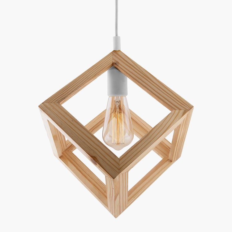 HOMESAKE Pine Wood Ceiling Lamp