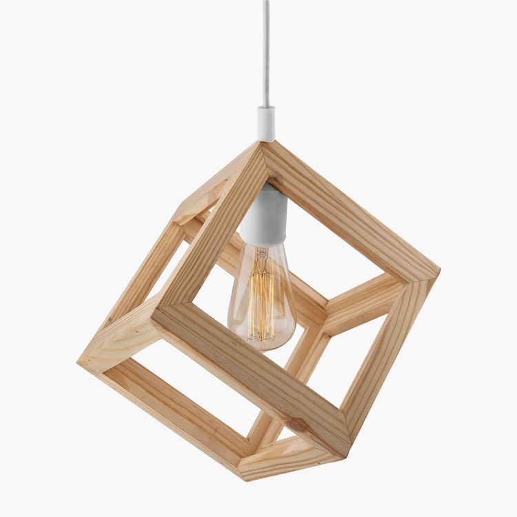 HOMESAKE Pine Wood Ceiling Lamp