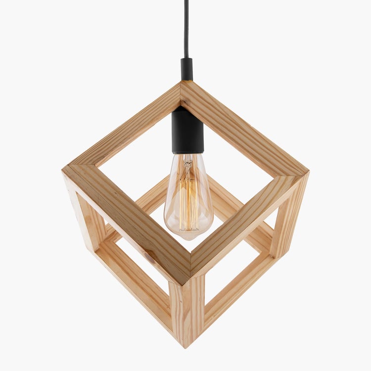 HOMESAKE Pine Wood Ceiling Lamp