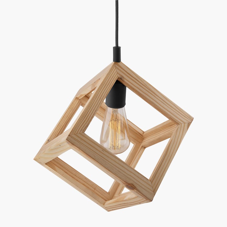 HOMESAKE Pine Wood Ceiling Lamp