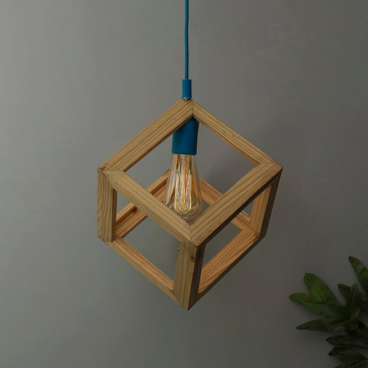 HOMESAKE Pine Wood Ceiling Lamp