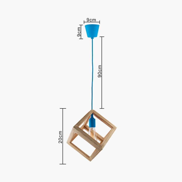 HOMESAKE Pine Wood Ceiling Lamp