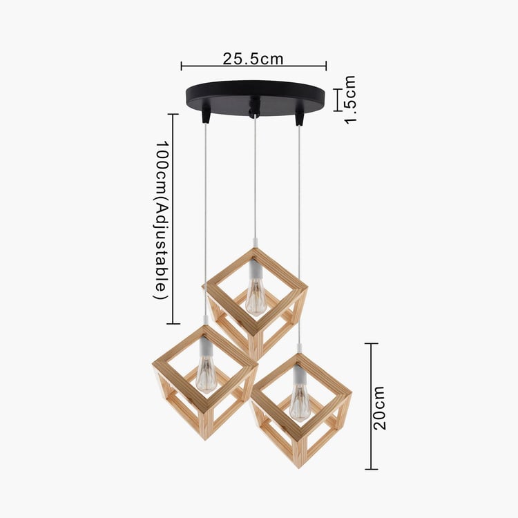 HOMESAKE Wooden Ceiling Lamp