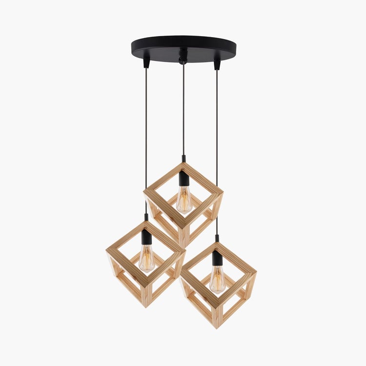 HOMESAKE Wooden Cluster Ceiling Lamp