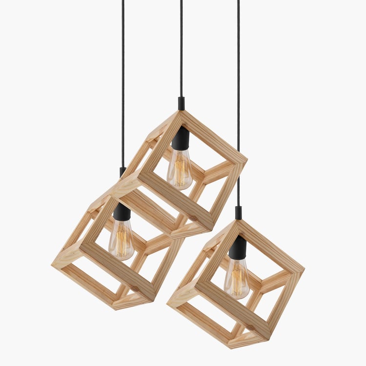 HOMESAKE Wooden Cluster Ceiling Lamp