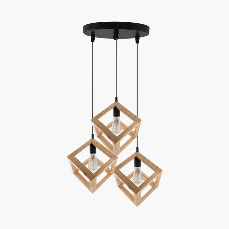 HOMESAKE Wooden Cluster Ceiling Lamp