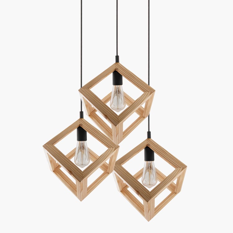 HOMESAKE Wooden Cluster Ceiling Lamp