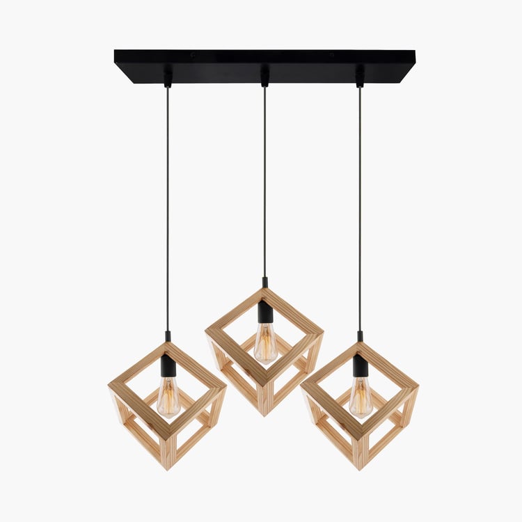 HOMESAKE Wooden Cluster Ceiling Lamp