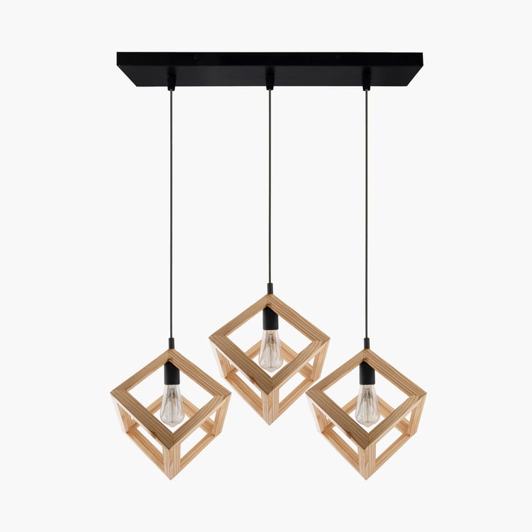 HOMESAKE Wooden Cluster Ceiling Lamp