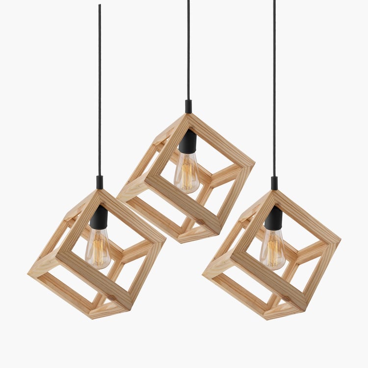 HOMESAKE Wooden Cluster Ceiling Lamp