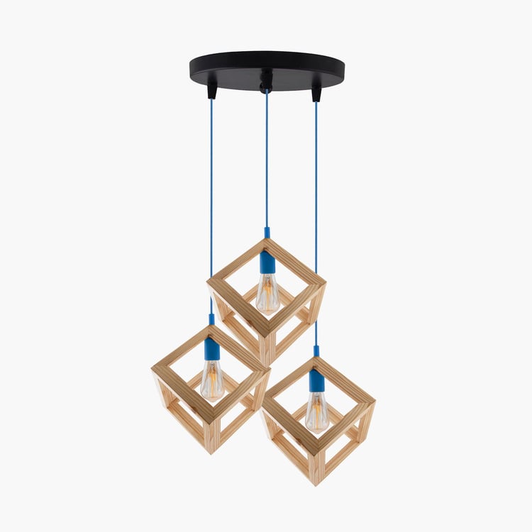 HOMESAKE Wooden Cluster Ceiling Lamp