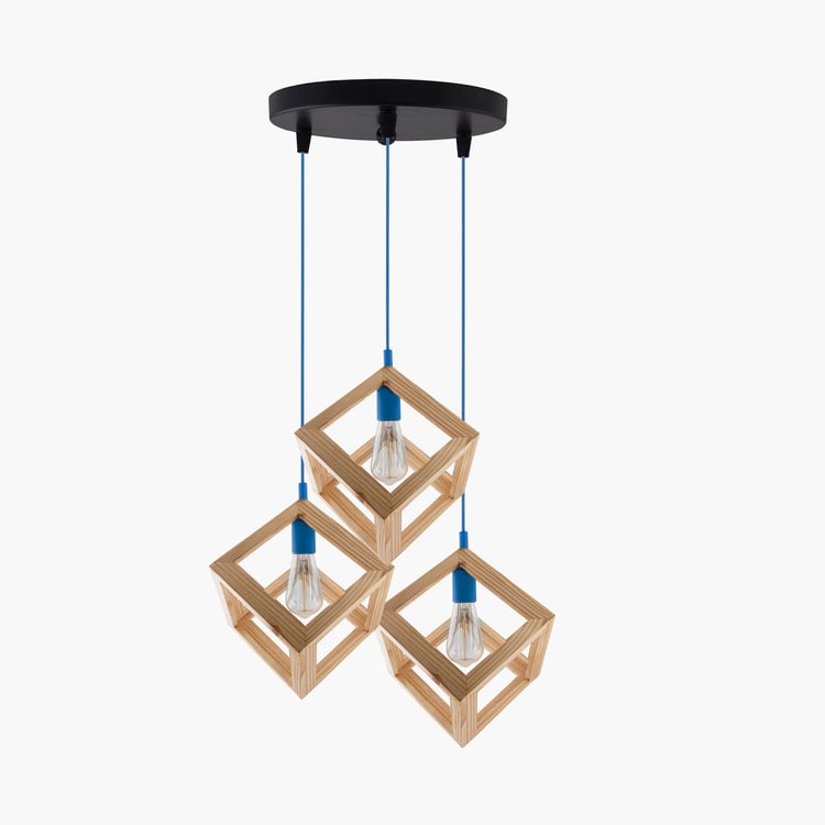 HOMESAKE Wooden Cluster Ceiling Lamp