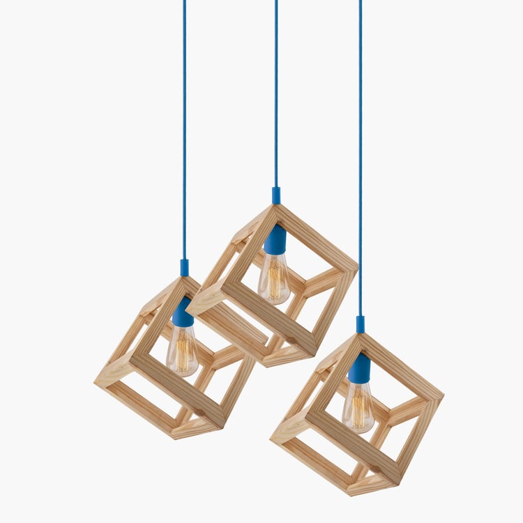 HOMESAKE Wooden Cluster Ceiling Lamp