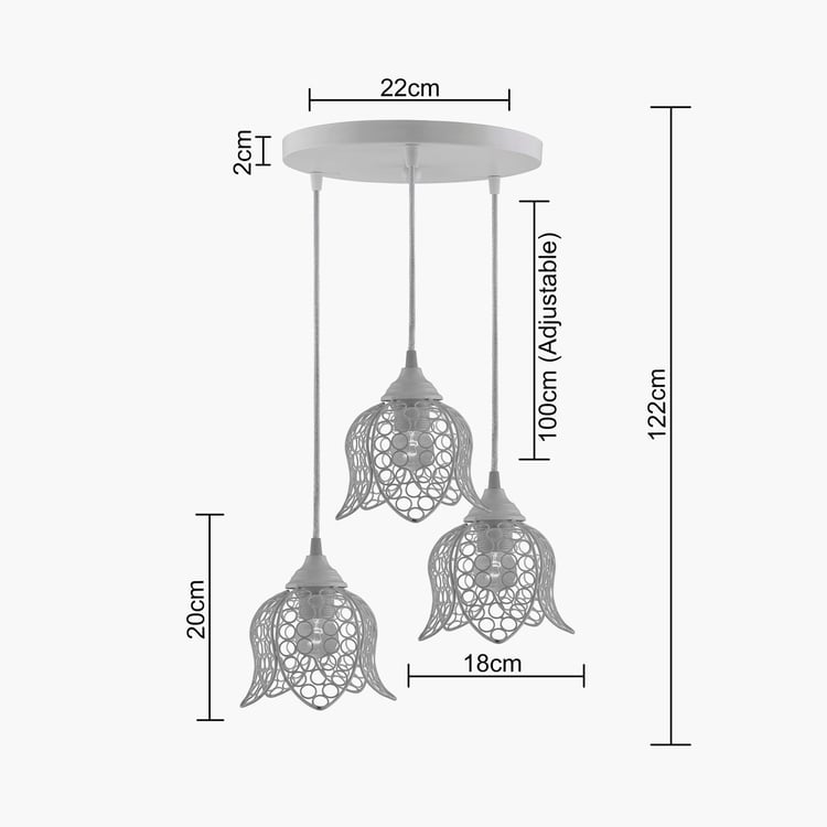 HOMESAKE Metal Cluster Ceiling Lamp