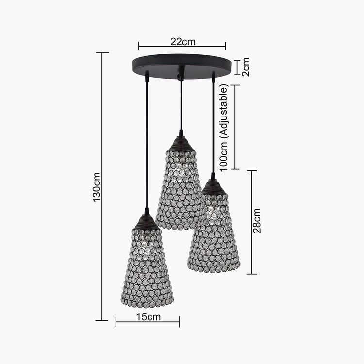 HOMESAKE Metal Cluster Ceiling Lamp