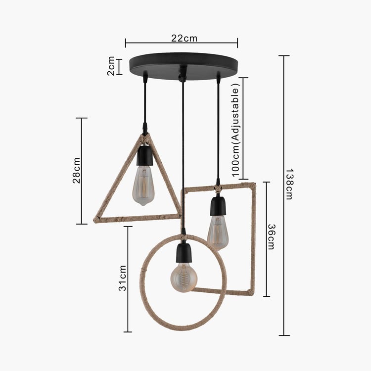 HOMESAKE Metal Cluster Ceiling Lamp