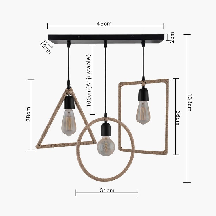 HOMESAKE Metal Cluster Ceiling Lamp