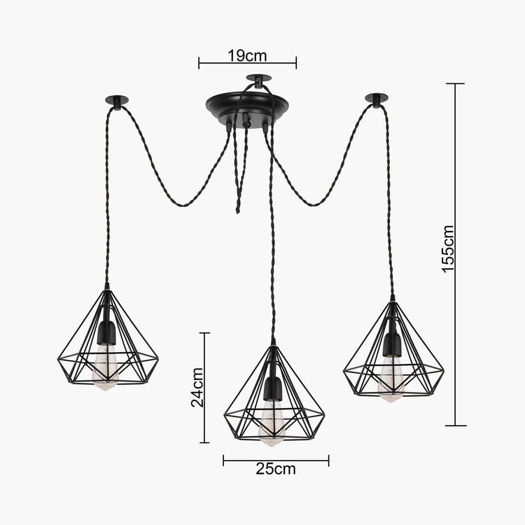 HOMESAKE Metal Cluster Ceiling Lamp