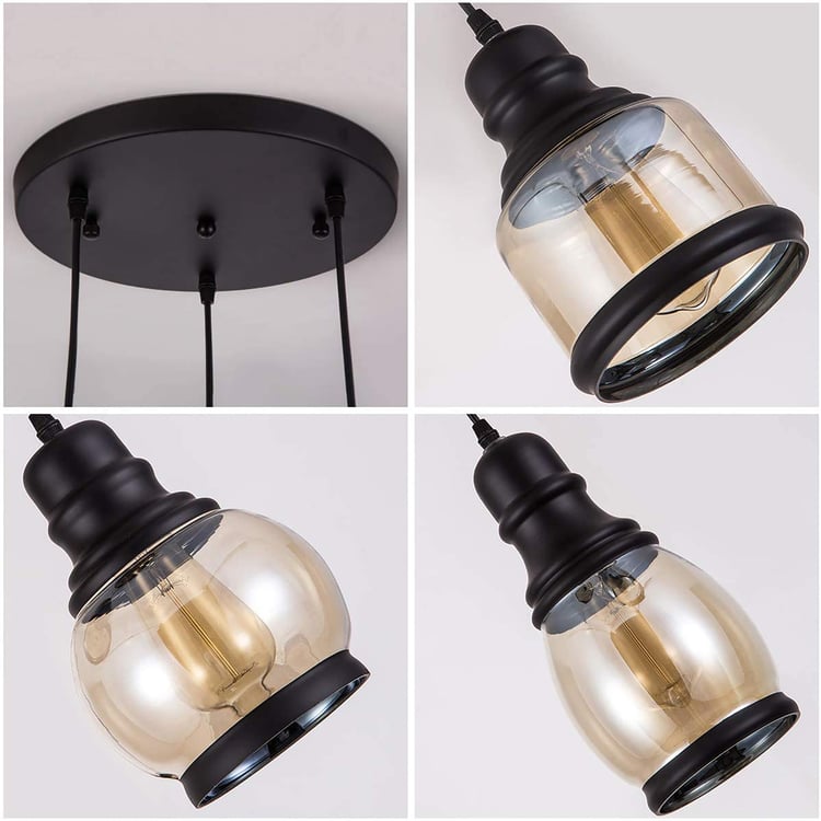 HOMESAKE Glass Cluster Ceiling Lamp