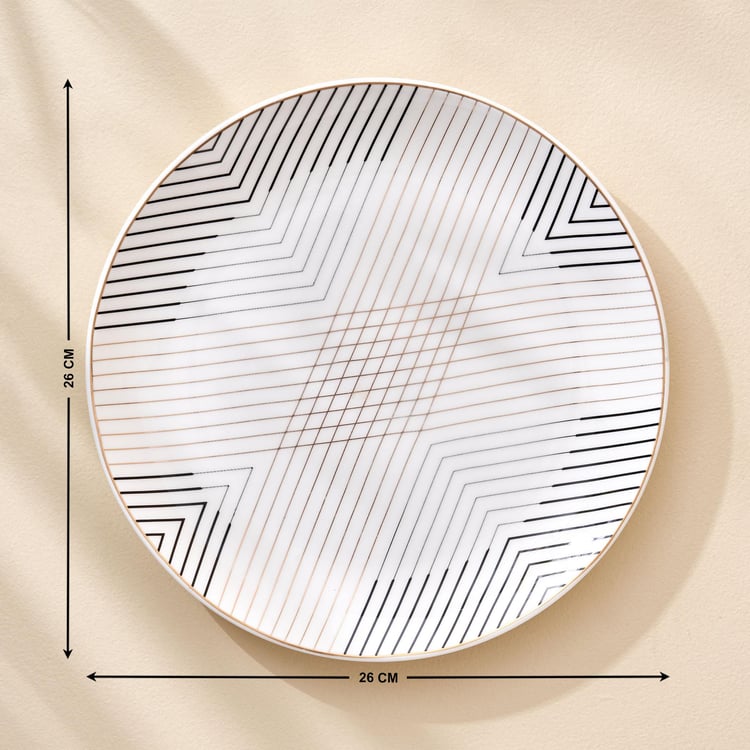 Blanco Bone China Printed Dinner Plate - 26cm