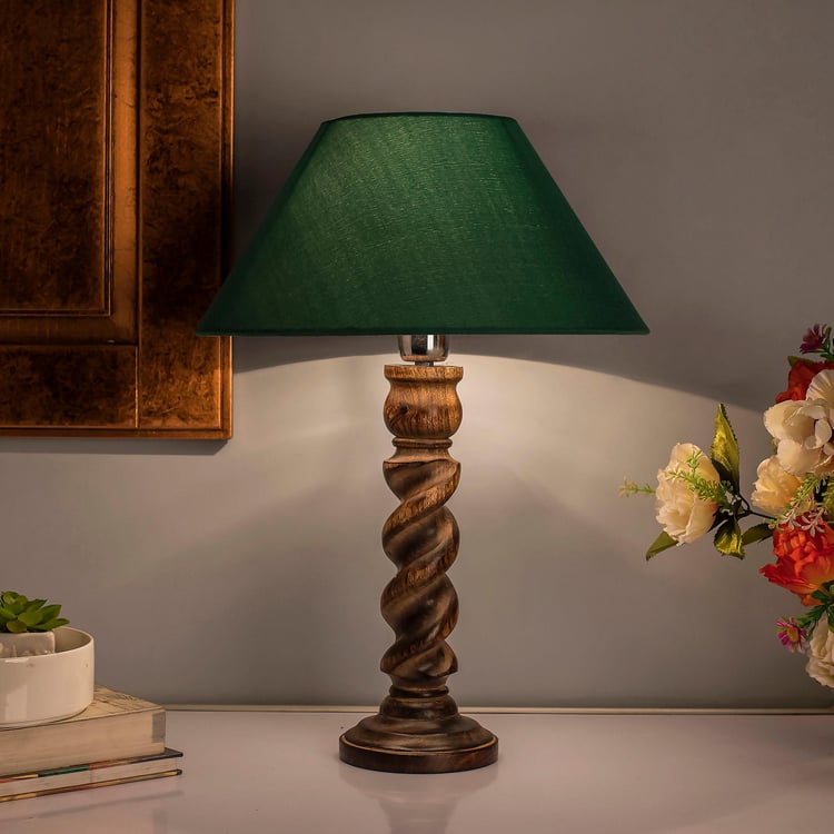 HOMESAKE Wooden Table Lamp