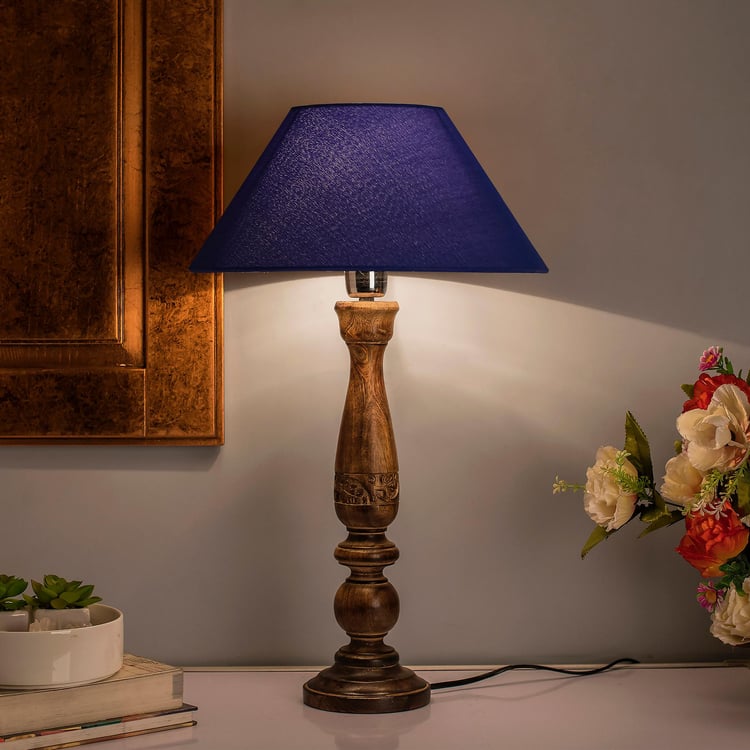 HOMESAKE Wooden Table Lamp