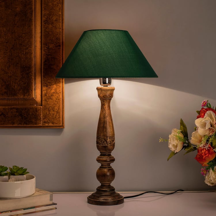 HOMESAKE Wooden Table Lamp