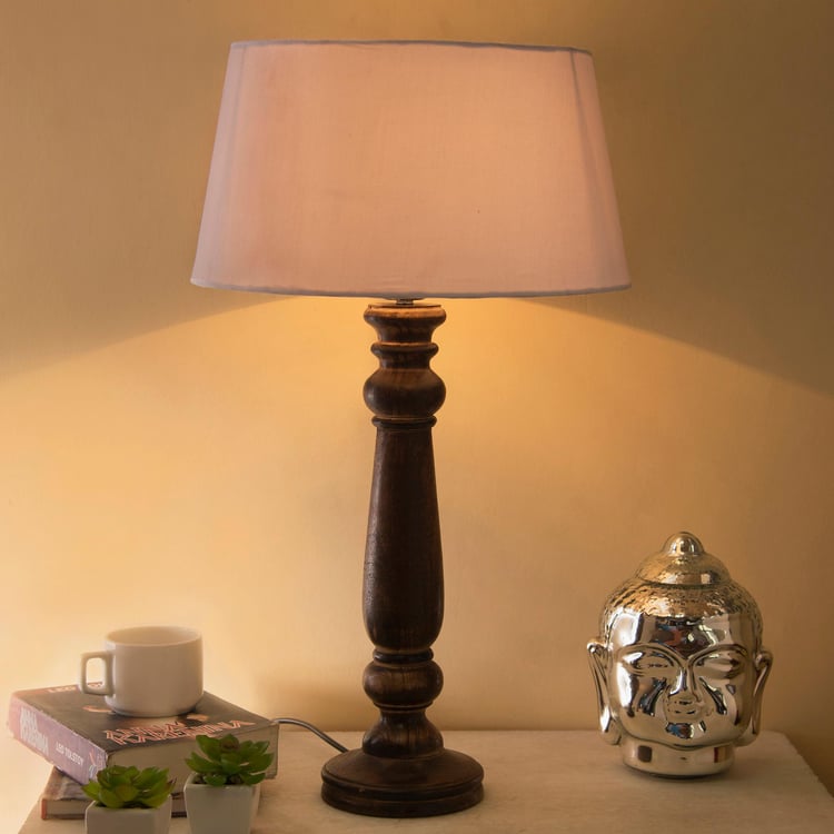 HOMESAKE Wooden Table Lamp