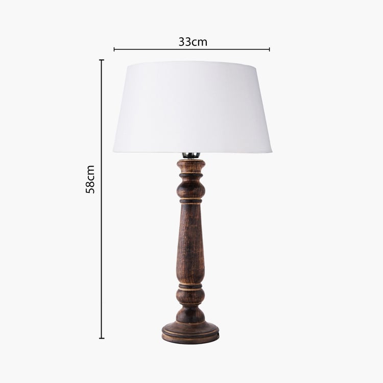 HOMESAKE Wooden Table Lamp