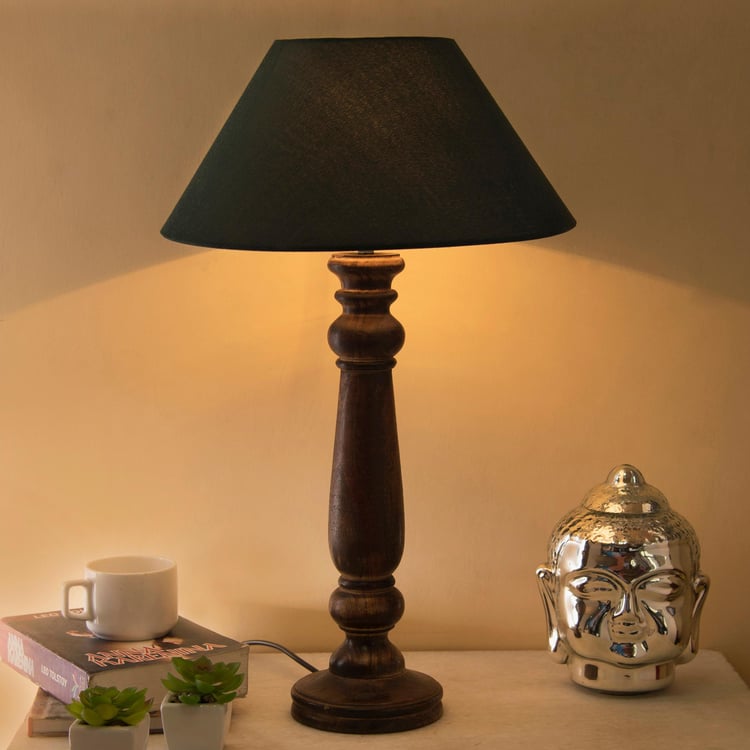 HOMESAKE Wooden Table Lamp