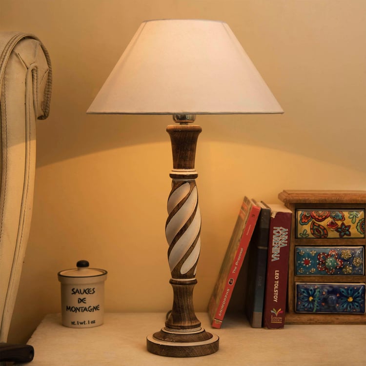 HOMESAKE Wooden Table Lamp