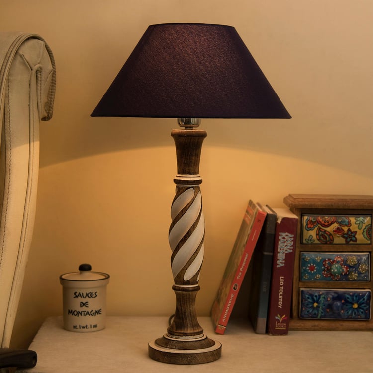 HOMESAKE Wooden Table Lamp