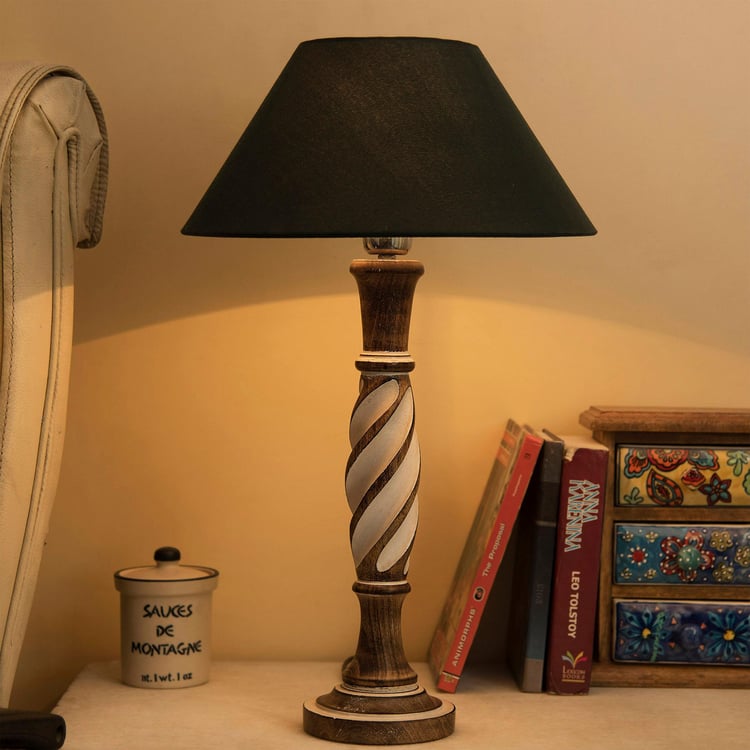 HOMESAKE Wooden Table Lamp