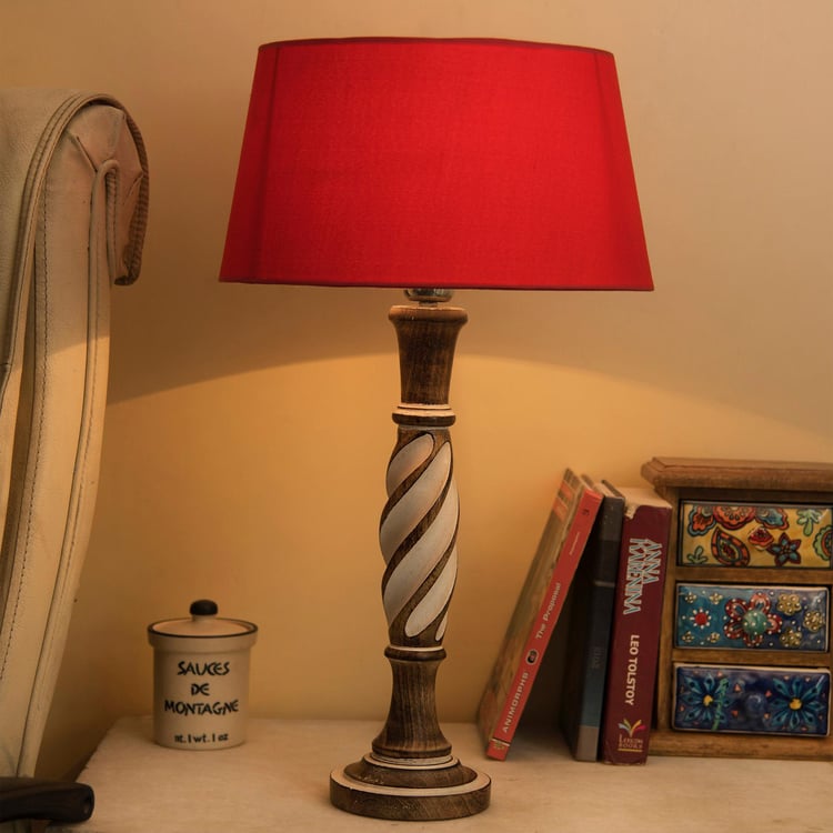 HOMESAKE Wooden Table Lamp