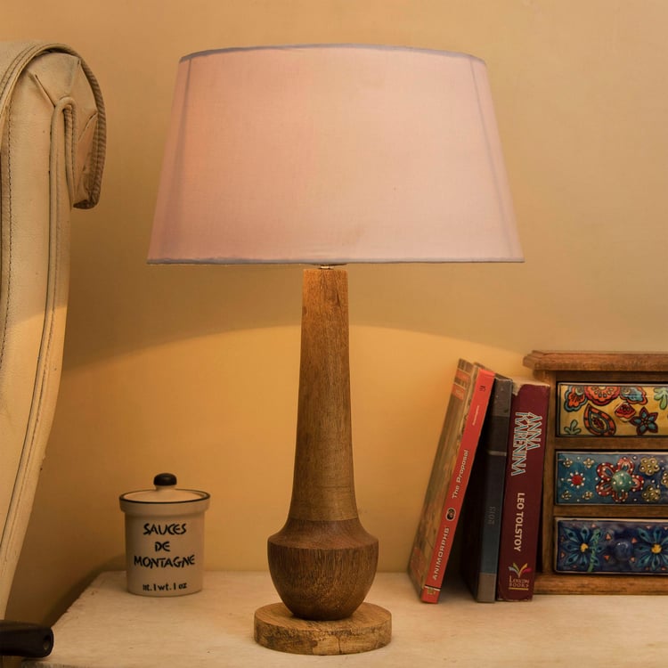 HOMESAKE Wooden Table Lamp