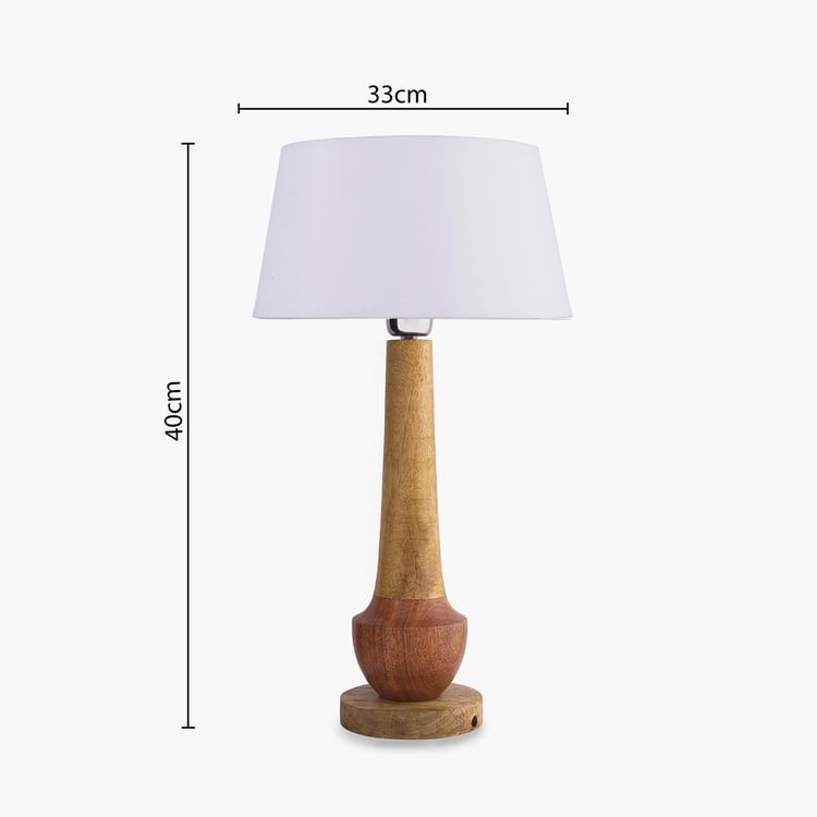 HOMESAKE Wooden Table Lamp