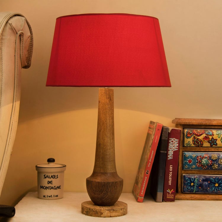 HOMESAKE Wooden Table Lamp