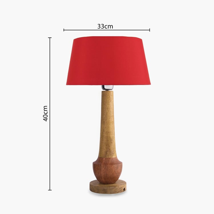 HOMESAKE Wooden Table Lamp