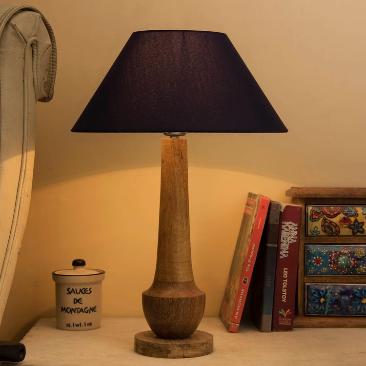 HOMESAKE Wooden Table Lamp