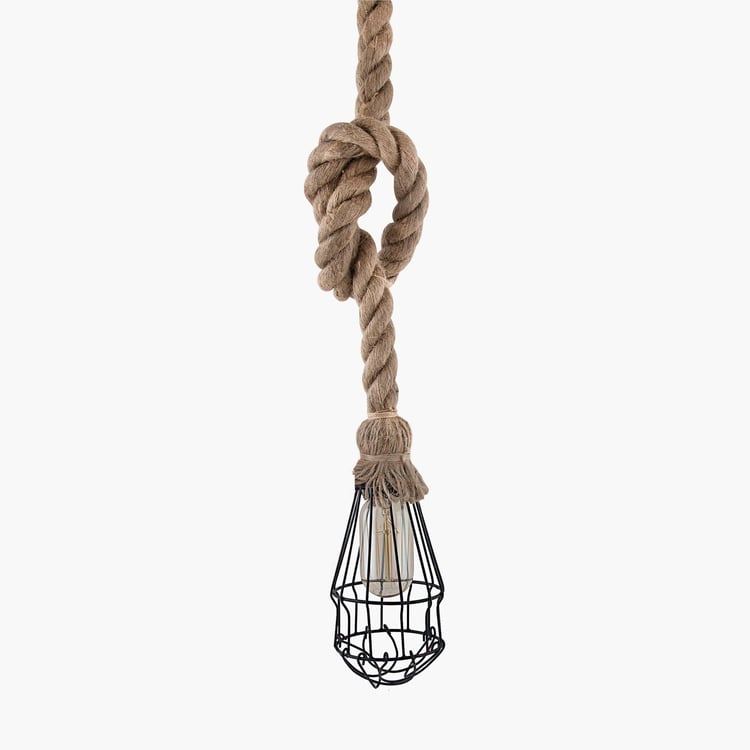 HOMESAKE Jute Ceiling Lamp