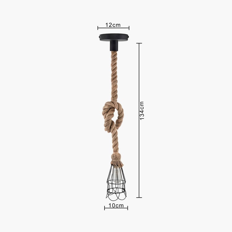 HOMESAKE Jute Ceiling Lamp