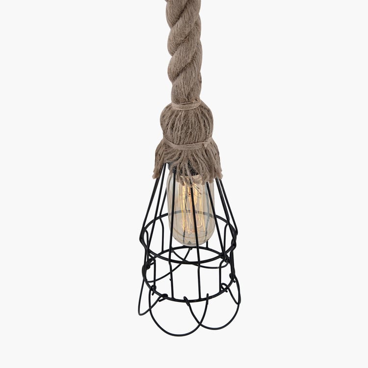 HOMESAKE Jute Ceiling Lamp