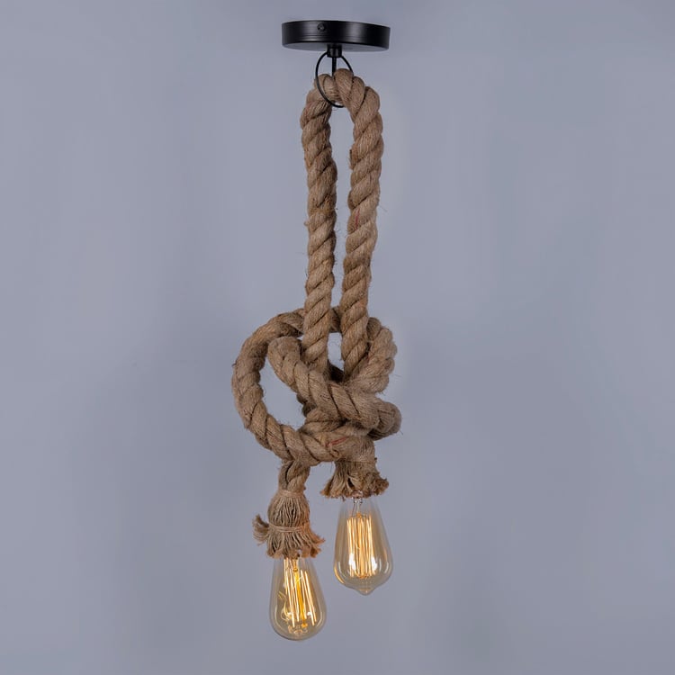 HOMESAKE Jute Ceiling Lamp